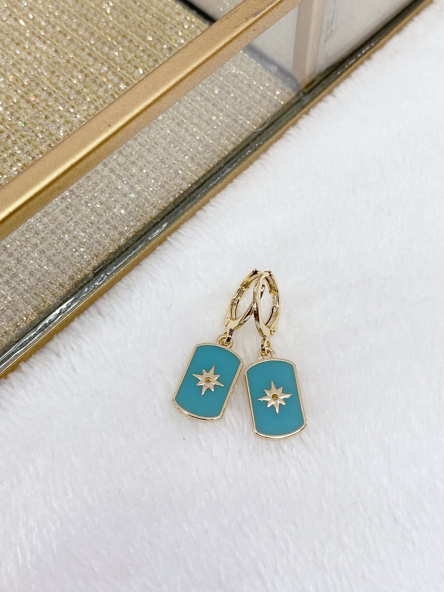 Arete Chapa de Oro COA1216-3