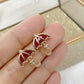 Arete de Chapa de Oro COA1247-1