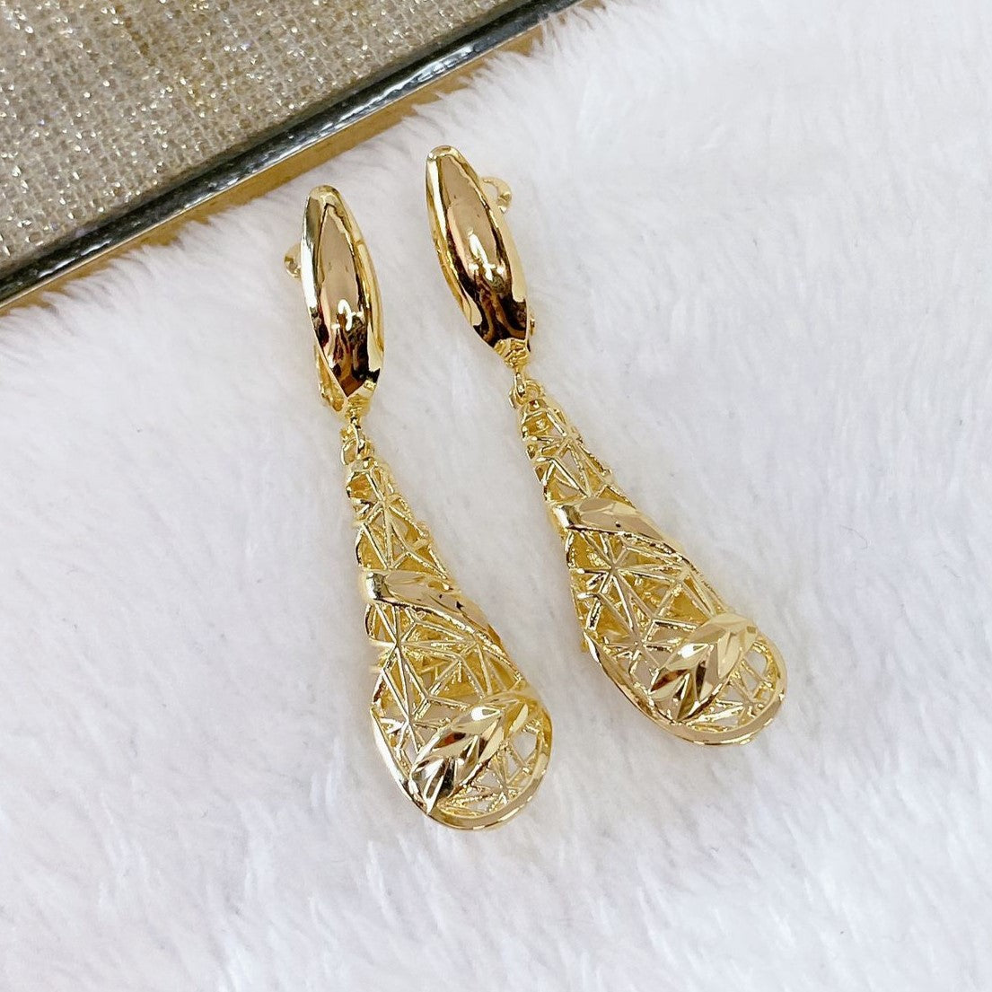 Arete Chapa de Oro COA1561-1