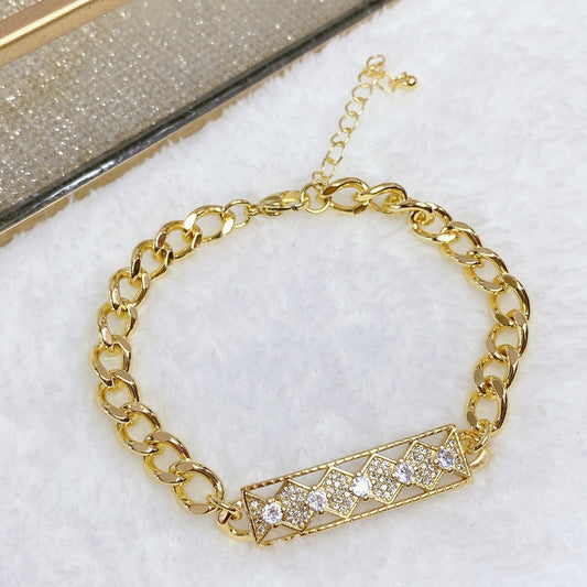 Pulsera Chapa de Oro COP1005-1