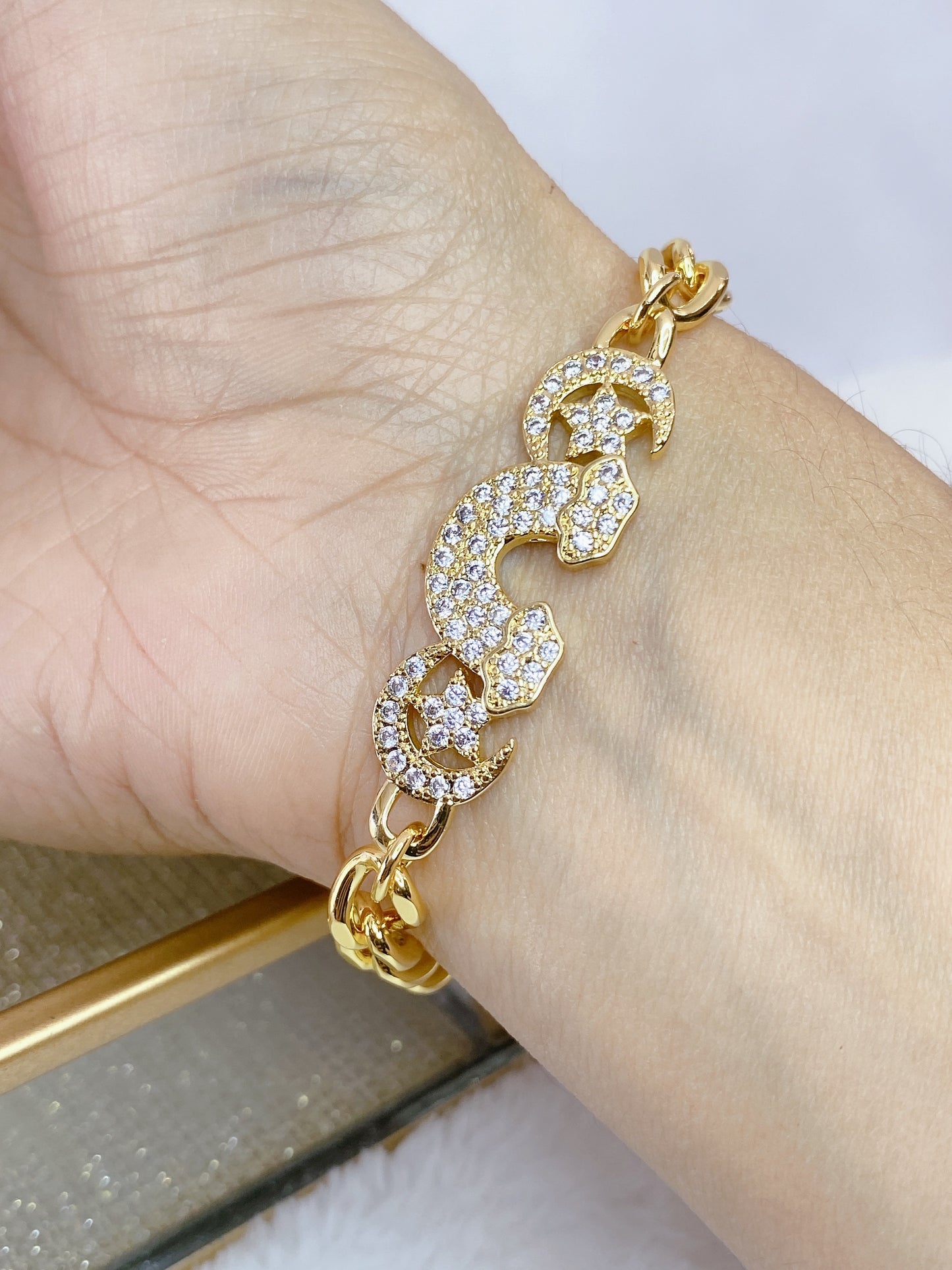Pulsera Chapa de Oro COP1014-1