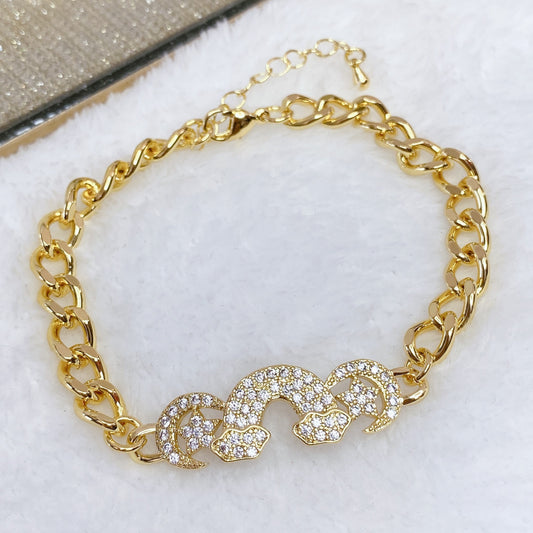 Pulsera Chapa de Oro COP1014-1