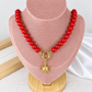 Collar de Acrilico y Acero Inoxidable CAI3495-1