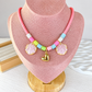 Collar Tejido con Dije de Chapa de Oro CC2505-1