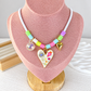 Collar Tejido con Dije de Chapa de Oro CC2506-1