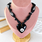 Collar de Tela con Dije de Resina CB905-1