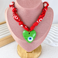 Collar de Tela con Dije de Resina CB905-6