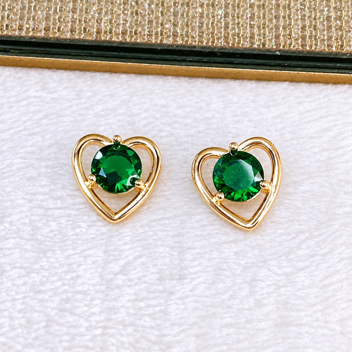 Arete de Chapa de Oro COA2550-4