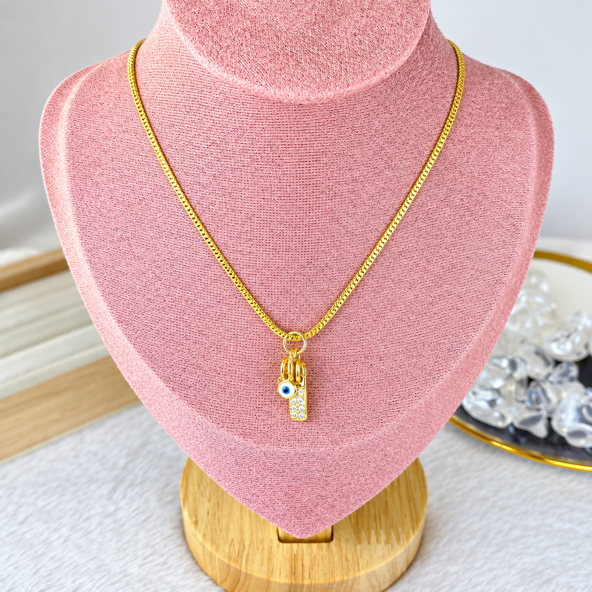 Collar de Chapa de Oro CC2522-1