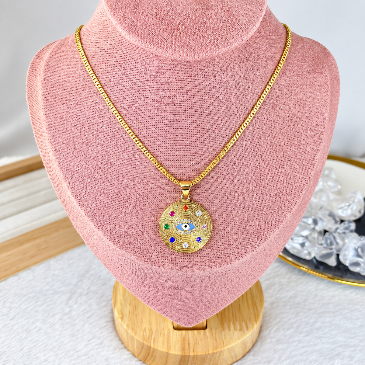 Collar de Chapa de Oro CC2526-1