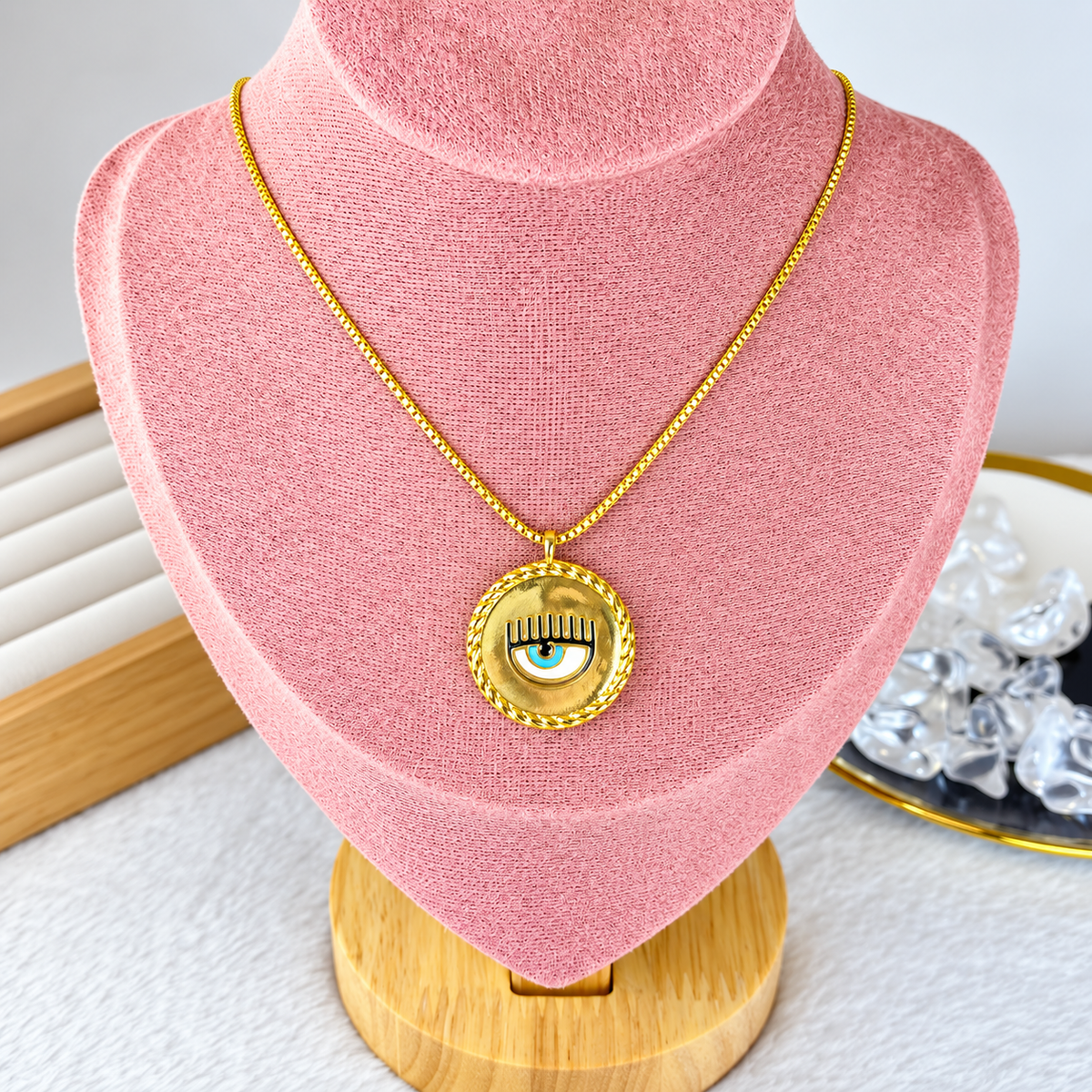 Collar de Chapa de Oro CC2166-1