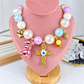Collar de Acrilico y Acero Inoxidable CAI3487-1