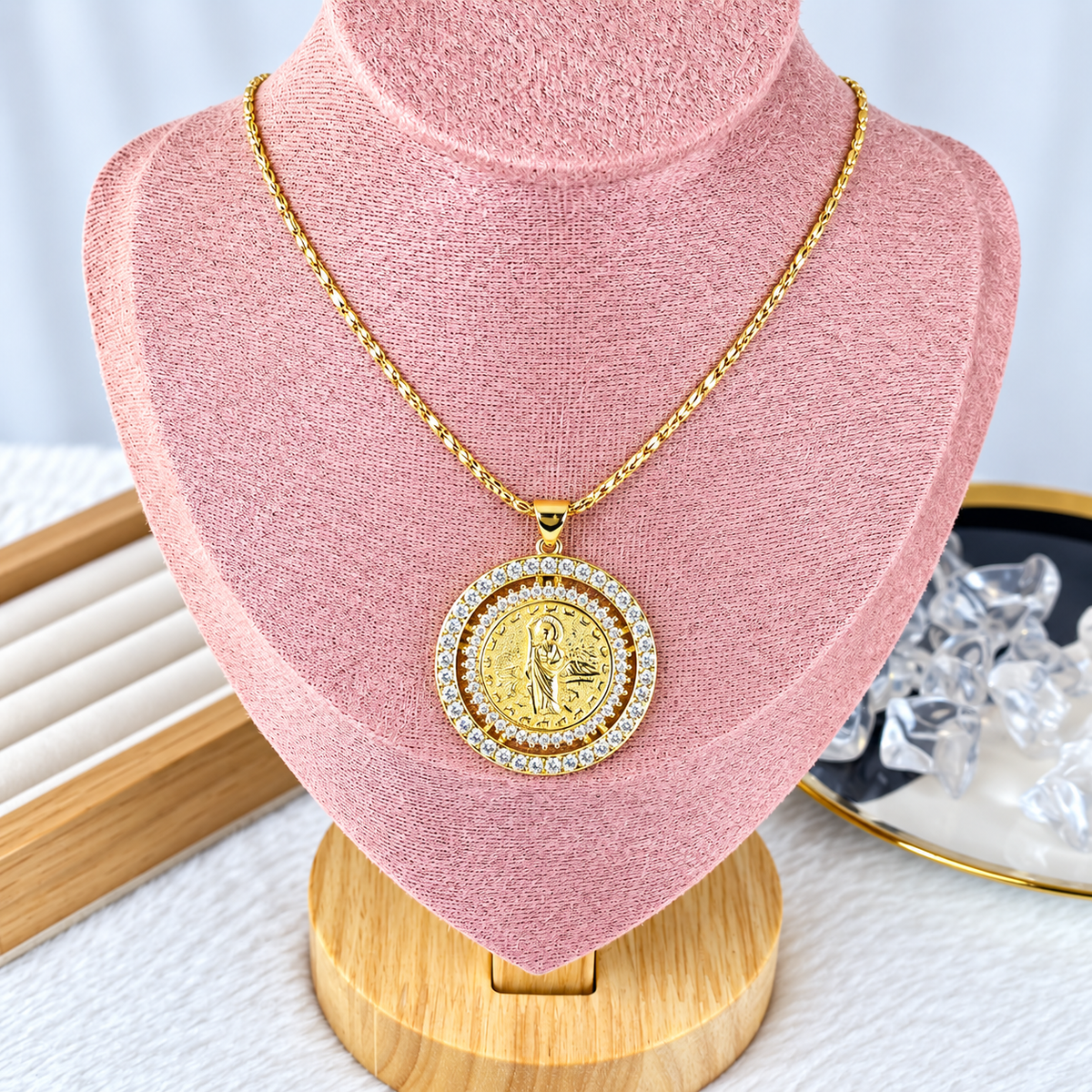 Collar de Chapa de Oro CC2494-1