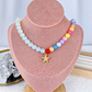 Collar de Acrilico y Acero Inoxidable CAI3489-1