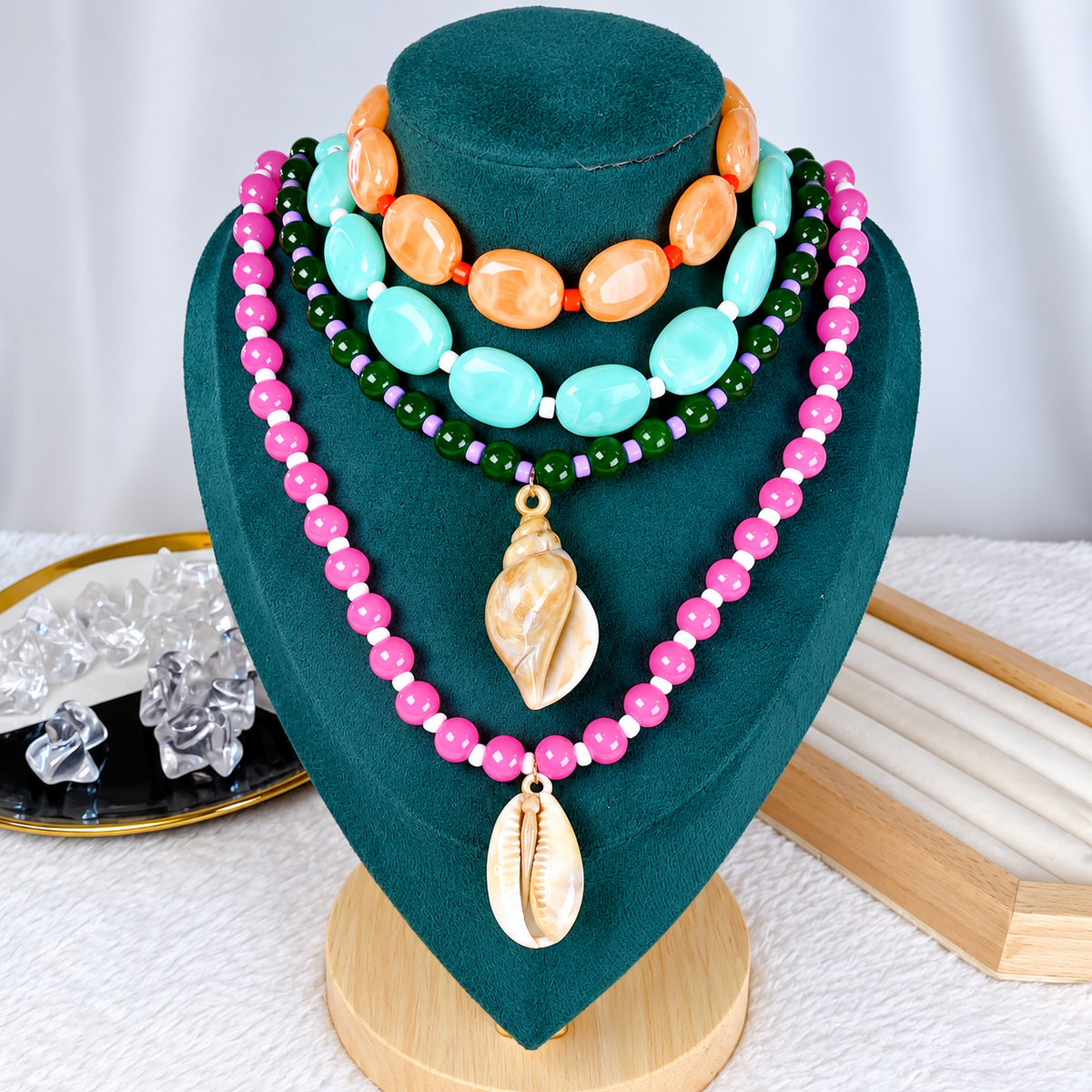 Set de Collares de Acrilico CB949-1