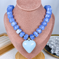 Collar de Acrilico y Chapa de Oro CC2616-1