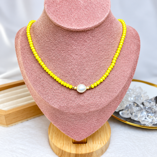 Collar de Resina y Acero Inoxidable CAI3556-5