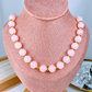 Collar de Acrilico y Chapa de Oro CC2540-6