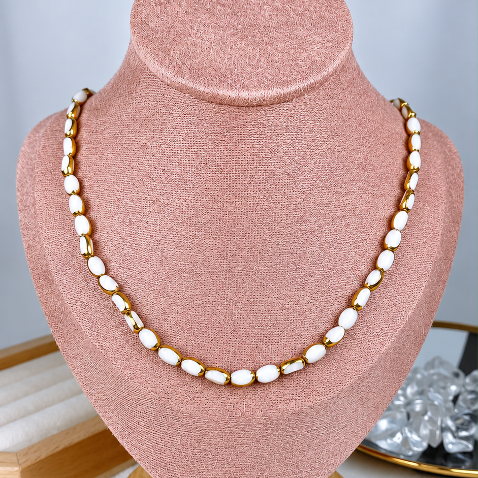 Collar de Acero Inoxidable y Cristal CAI3546-5