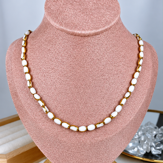 Collar de Acero Inoxidable y Cristal CAI3546-5