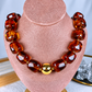 Collar de Acrilico y Chapa de Oro CC2613-7