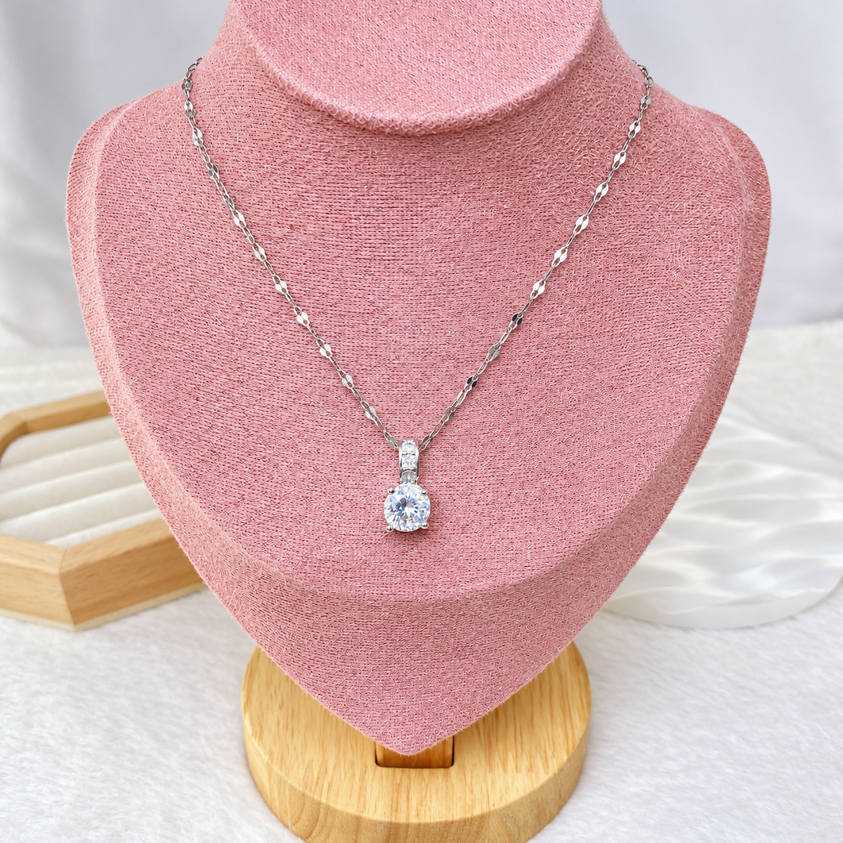 Collar de Acero Inoxidable y Dije de Chapa de Oro CAI3593-2