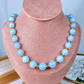 Collar de Acrilico y Chapa de Oro CC2540-2