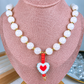 Collar de Acrilico y Chapa de Oro CC2615-2
