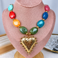 Collar de Resina y Acero Inoxidable CAI3544-1