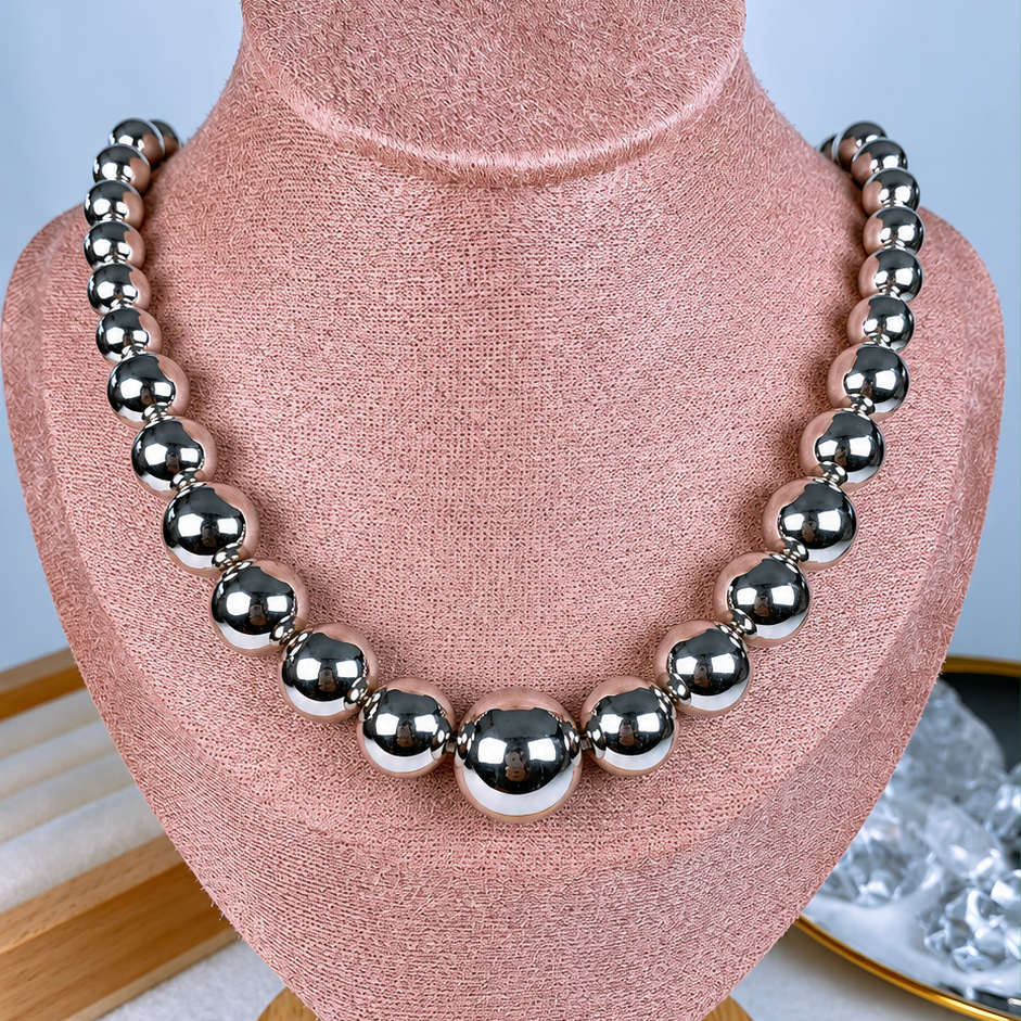 Collar de Resina y Acero Inoxidable CAI3542-1