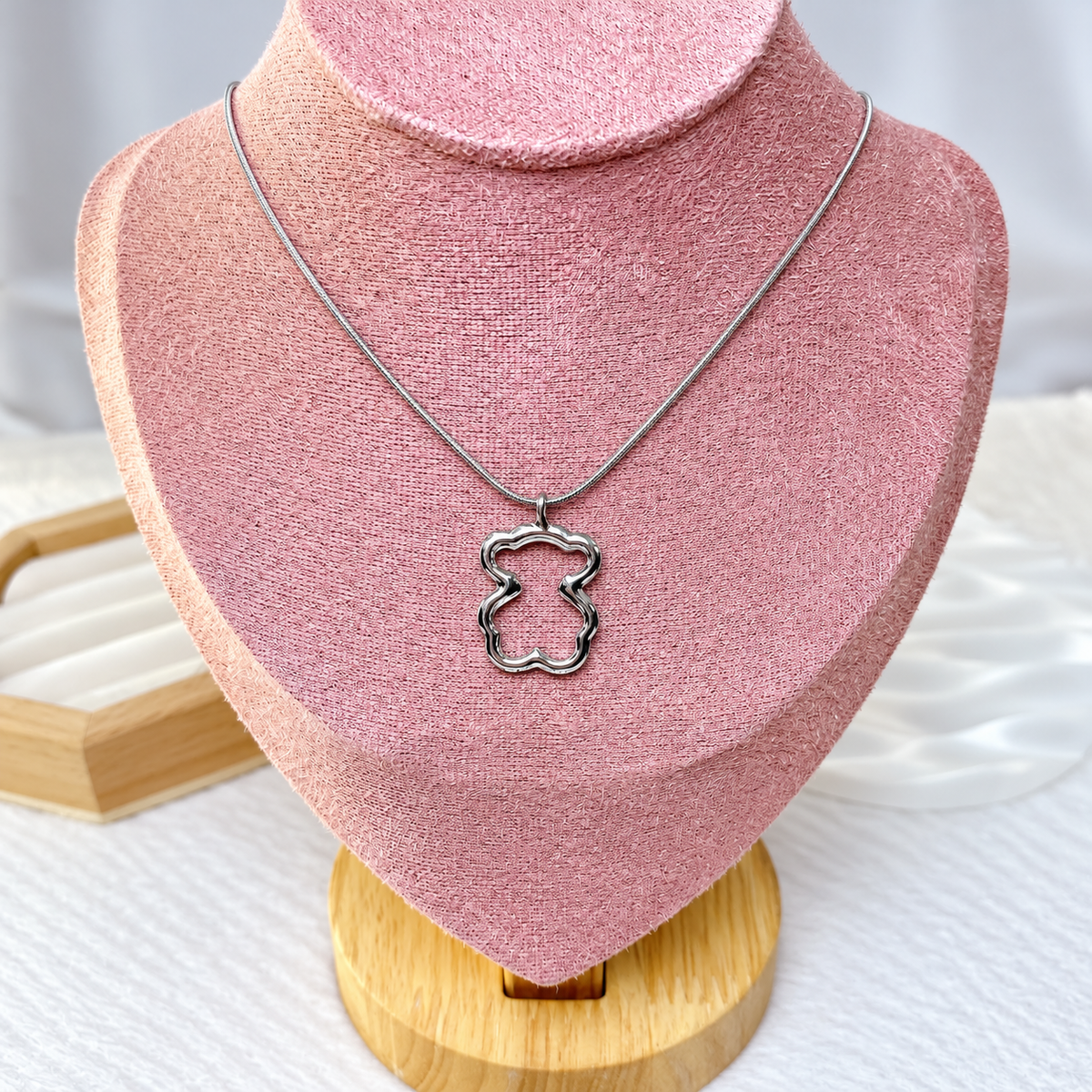 Collar de Acero Inoxidable y Dije de Chapa de Oro CAI3589-2