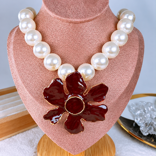 Collar de Acrilico CB967-6 TINTO