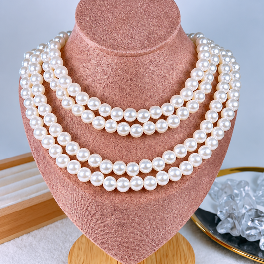 Collar Triple de Acrilico CB968-1