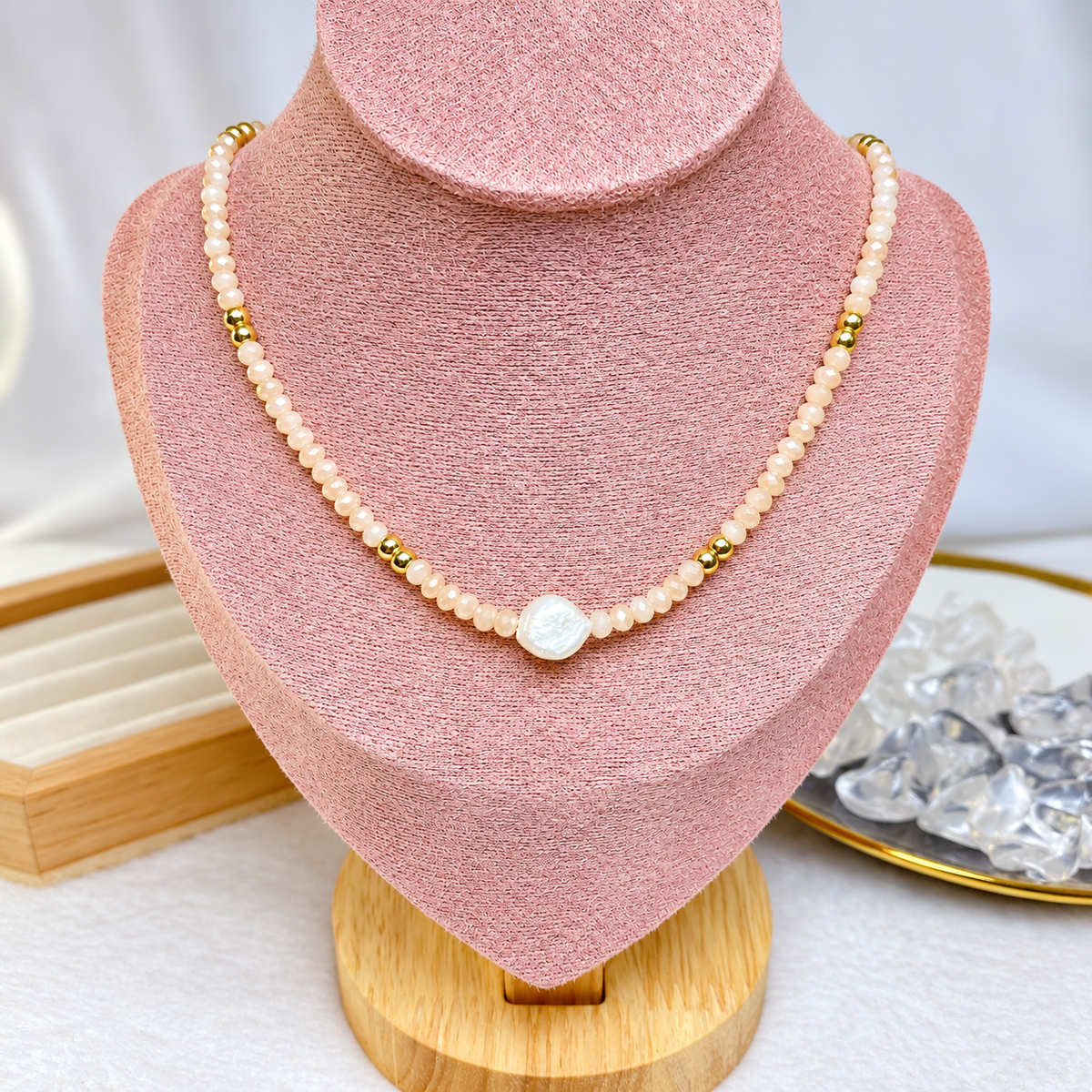 Collar de Resina y Acero Inoxidable CAI3556-4