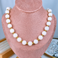 Collar de Acrilico y Chapa de Oro CC2540-4