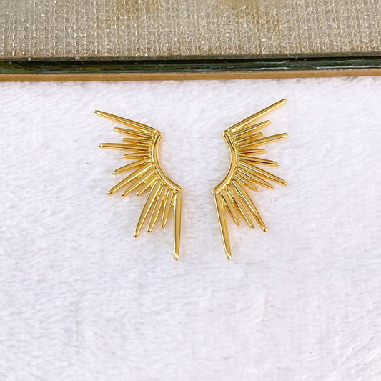 Arete de Chapa de Oro COA2744-1