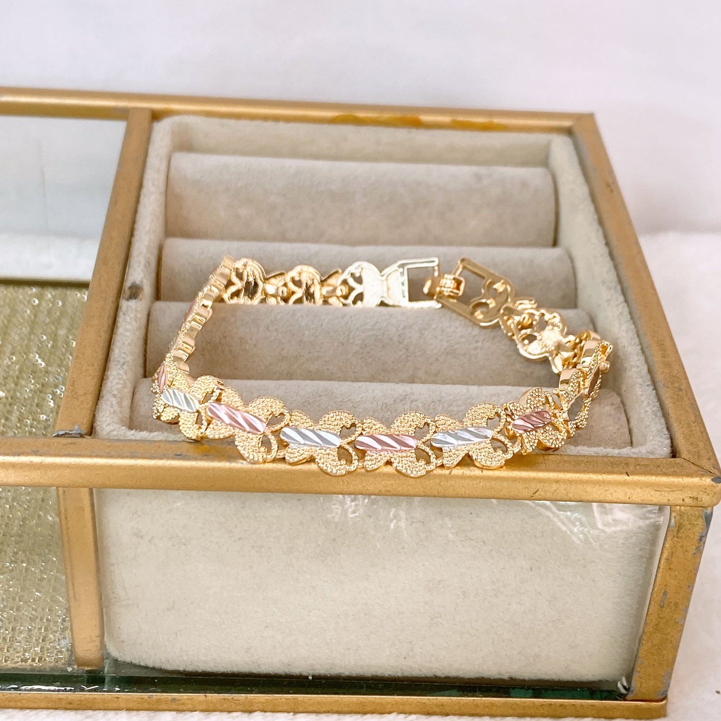 Pulsera de Chapa de Oro COP1866-1