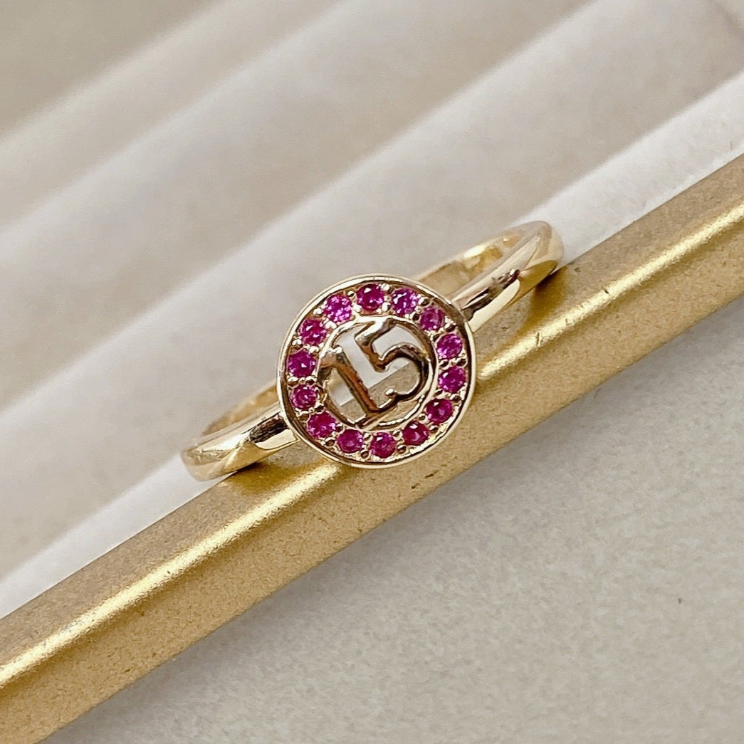 Anillo Chapa de Oro Ajustable ACO300-3