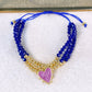 Pulsera Cristal y de Chapa de Oro COP1945-4
