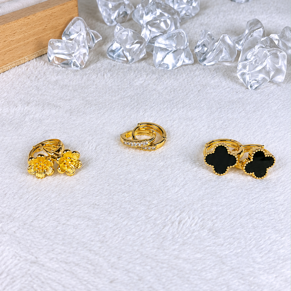 Set de Aretes de Oro Laminado COA2939-7