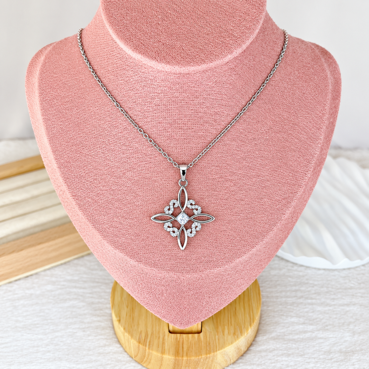 Collar de Acero Inoxidable con Dije de Chapa de Oro CAI3503-2