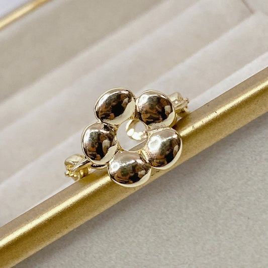 Anillo Chapa de Oro Ajustable ACO967-1