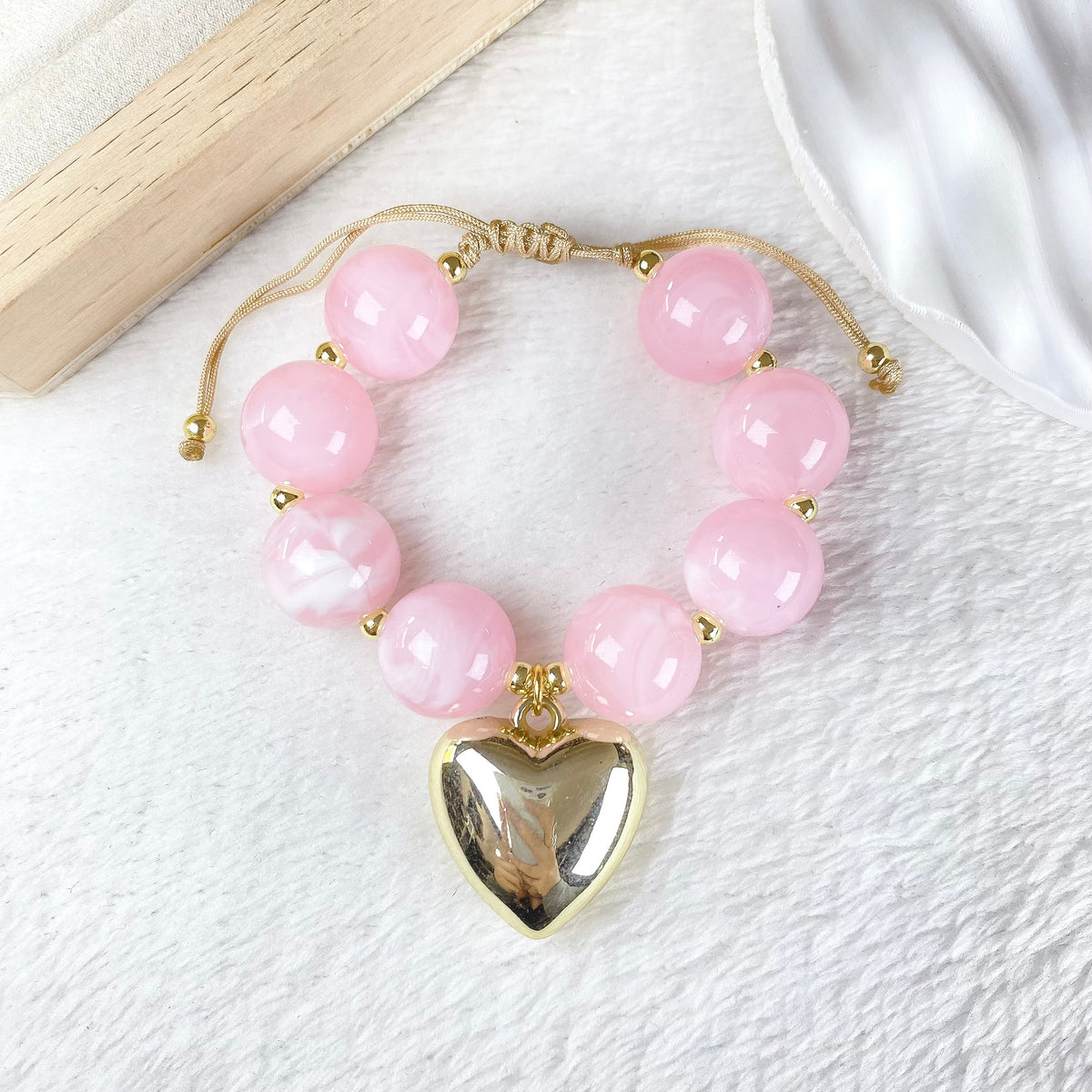 Pulsera Resina y Chapa de oro COP1965-4