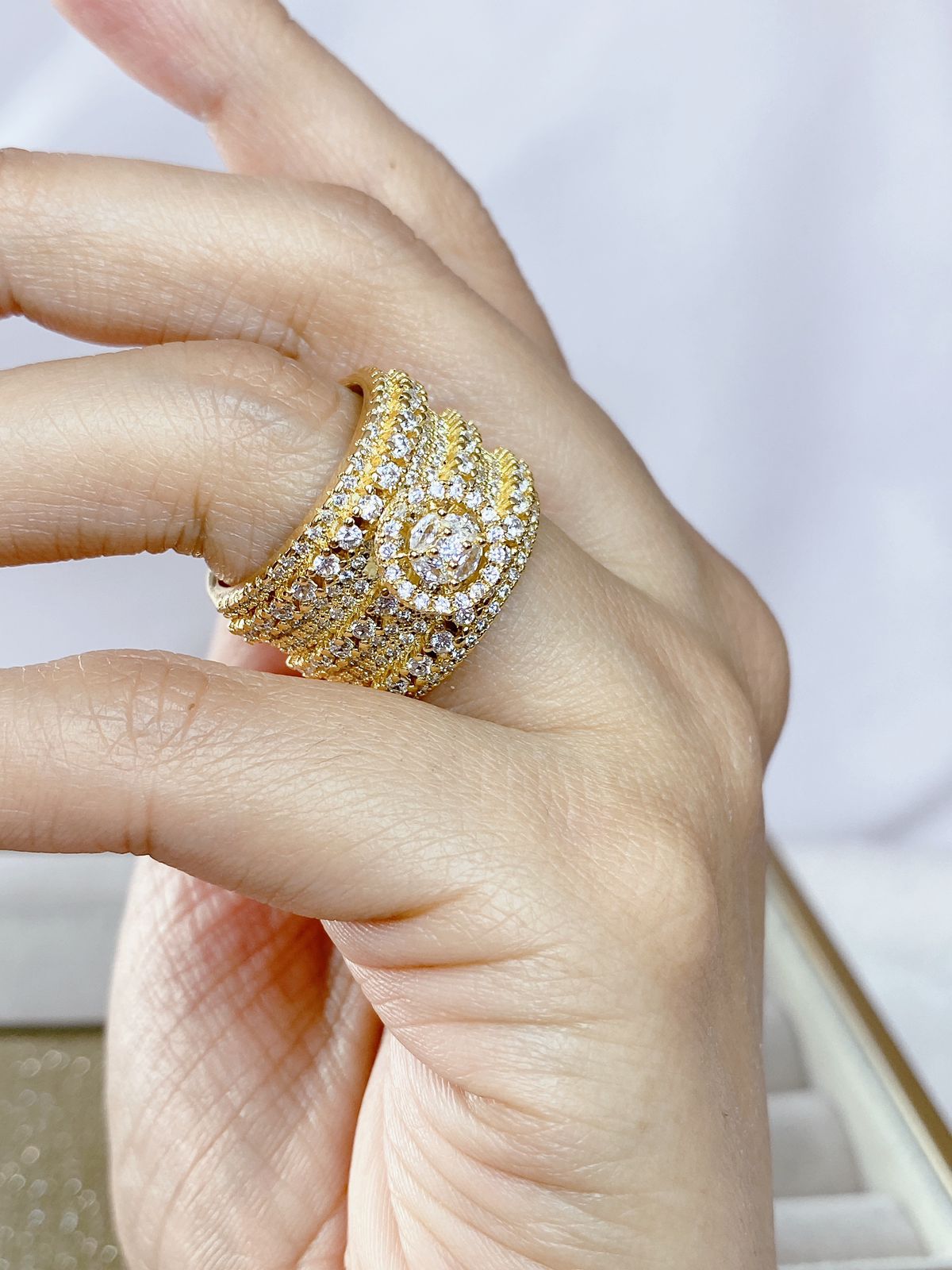 Anillo de Chapa de Oro ACO1133-1