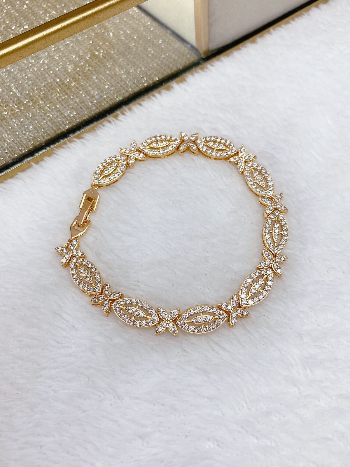 Pulsera de Chapa de Oro COP1357-1