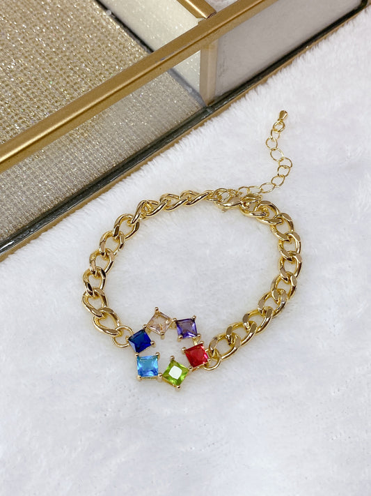 Pulsera de Chapa de Oro COP1378-1