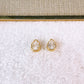 Arete de Chapa de Oro COA2863-1