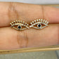 Arete de Chapa de Oro COA1809-2