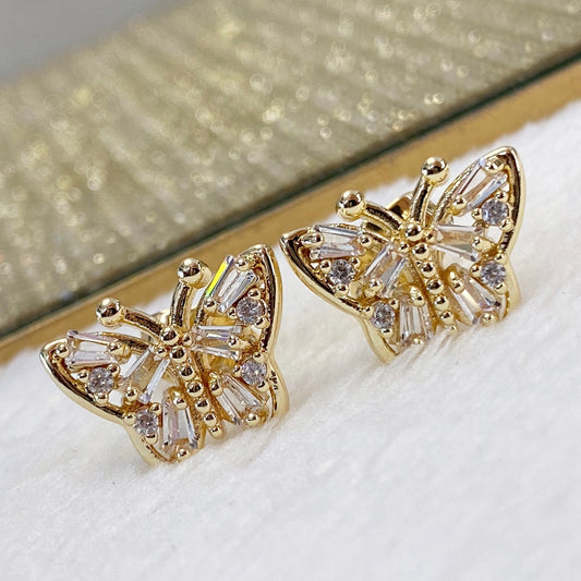 Arete de Chapa de Oro COA1812-1