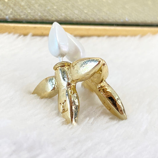 Arete de Chapa de Oro COA1823-1 DORADO